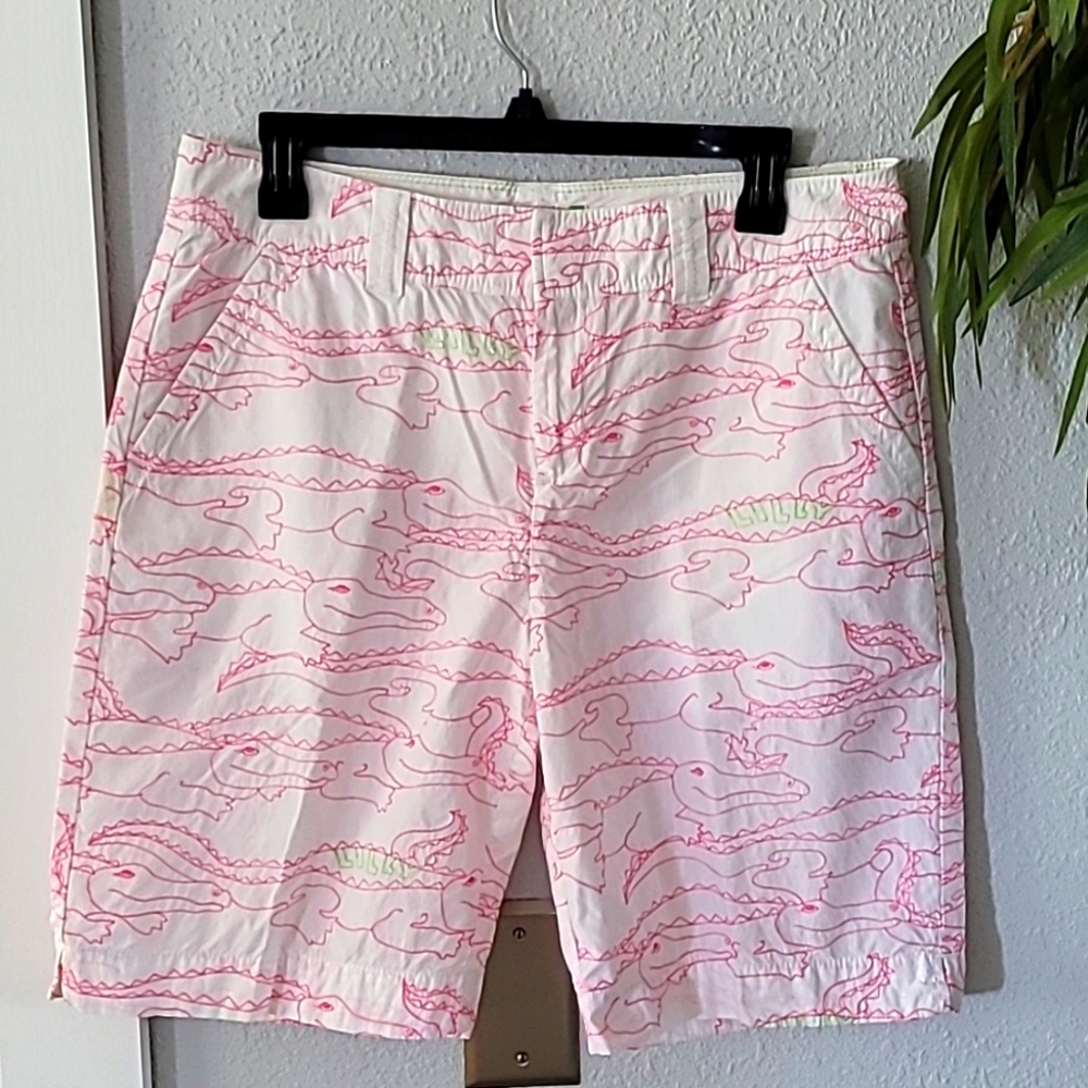 Lilly Pulitzer Alligator Shorts 10